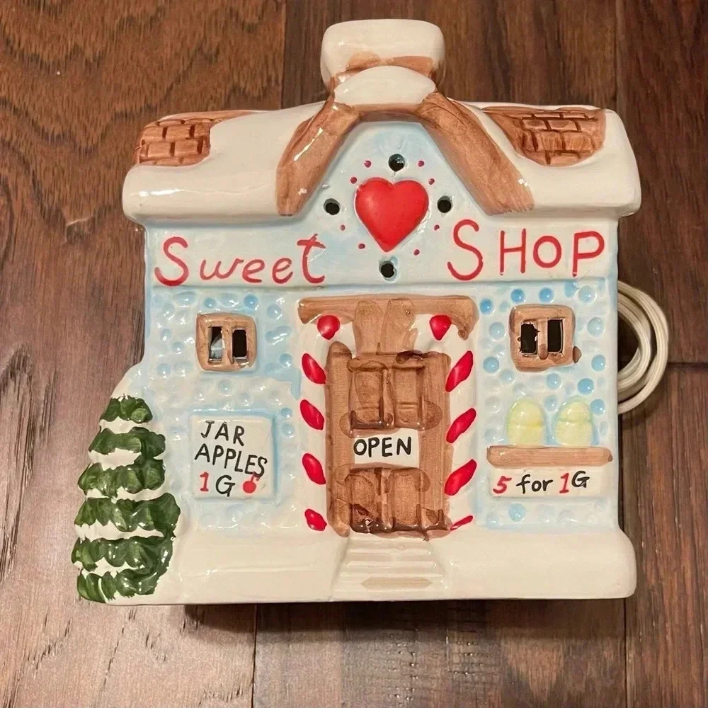 Vintage Ceramic Sweet Shop With Light By Classic Living Christmas Collection